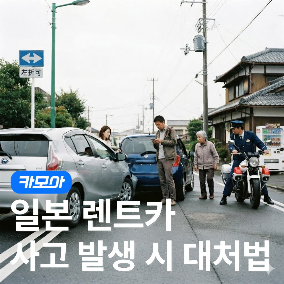 일본 렌터카 사고 처리 완벽 가이드 - 2026 최신 | 카모아