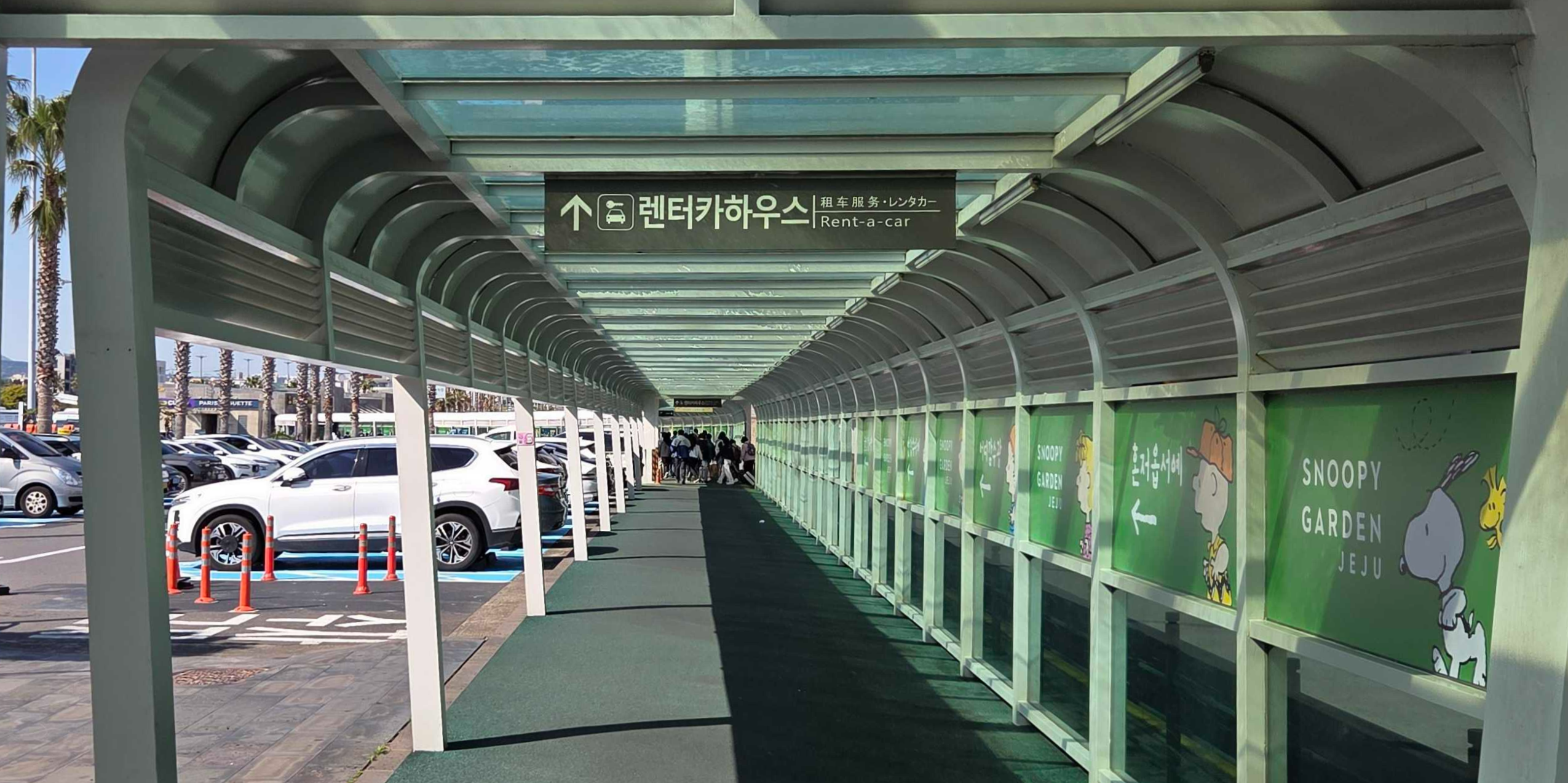 제주공항 렌트카 셔틀버스 승강장