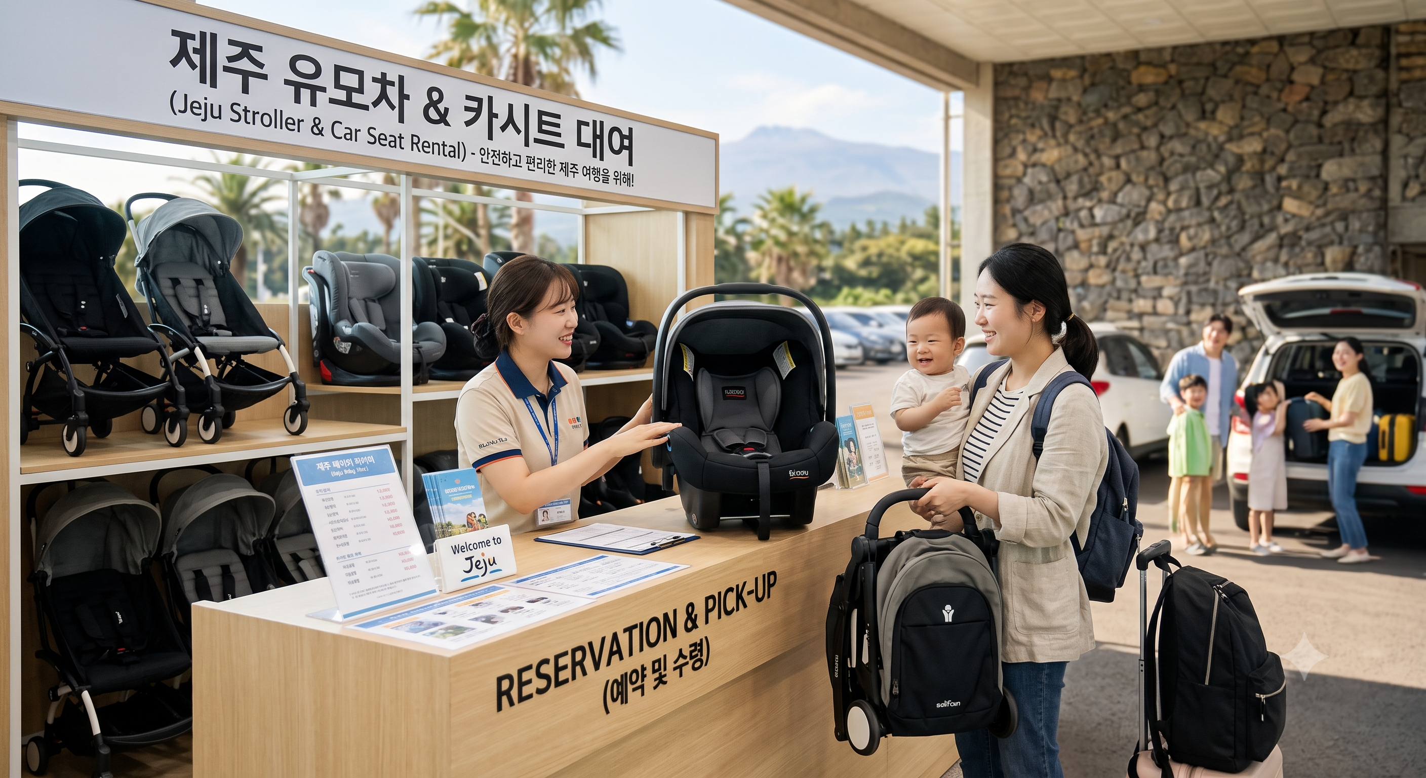 렌트카 예약 확인 및 카시트