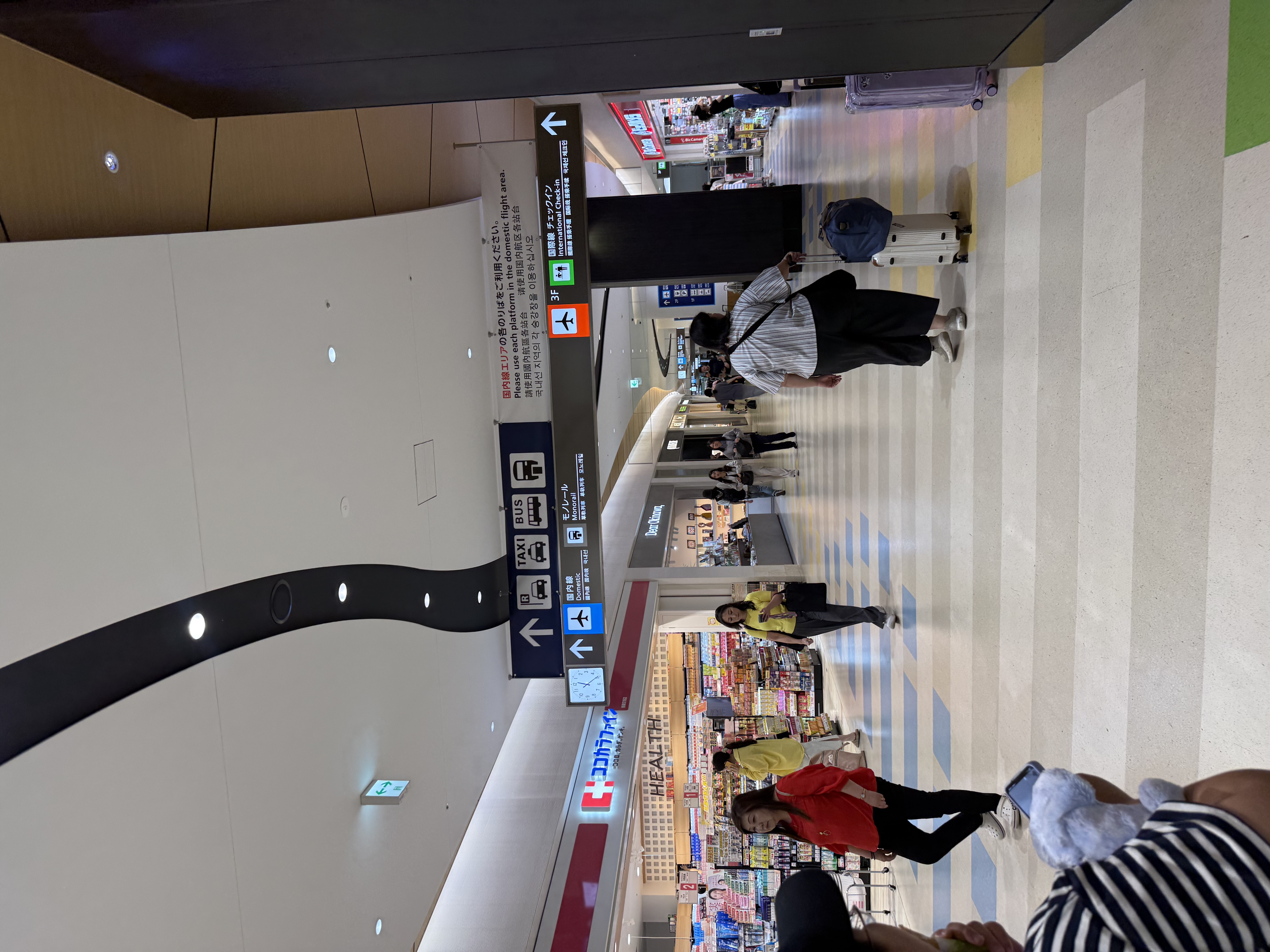 국내선 터미널 Domestic Terminal 방향 표지판