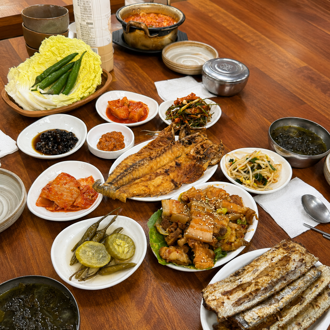 재연식당 한상차림 또는 식당 분위기